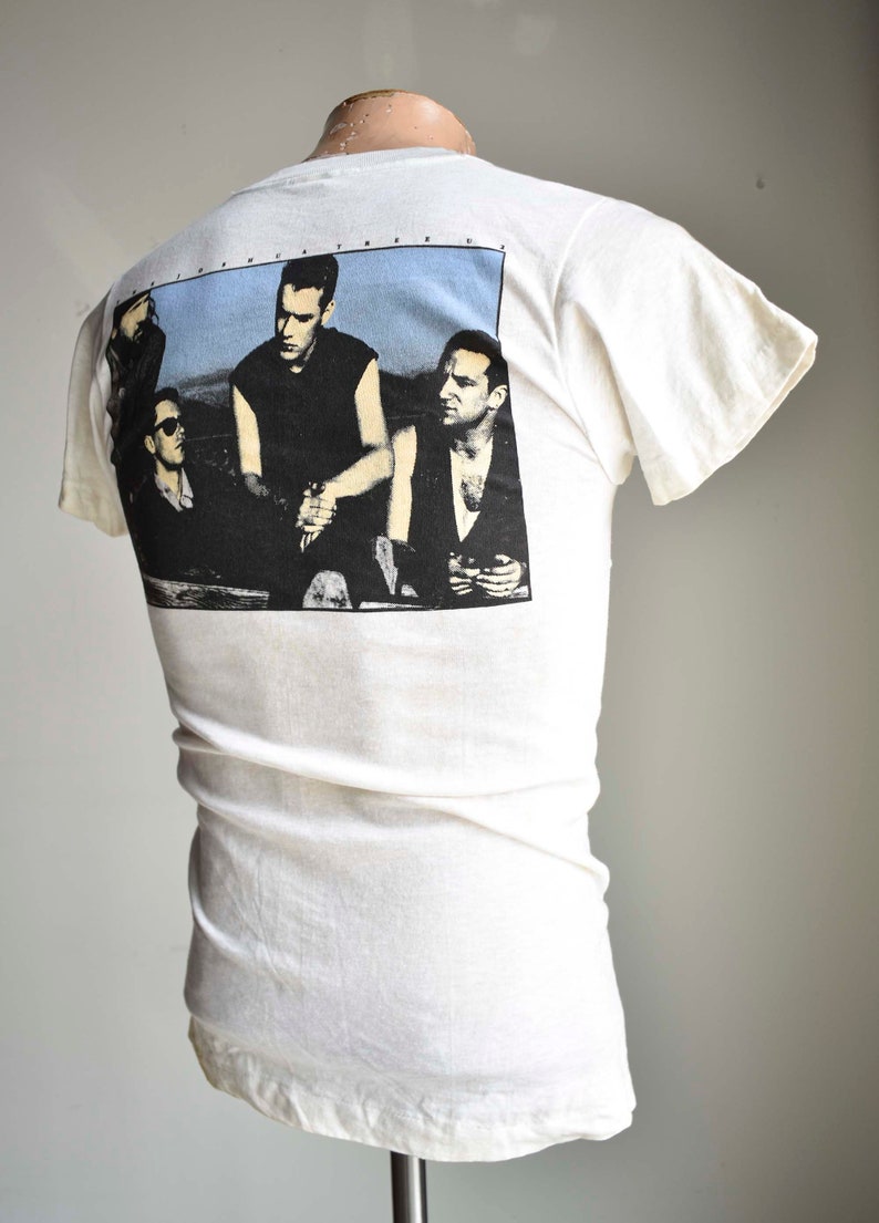 Vintage 1980s U2 Joshua Tree Tshirt / Vintage Double Sided U2 Tshirt / 1980s U2 The Joshua Tree Tshirt / Screen Stars U2 Tee Small image 7