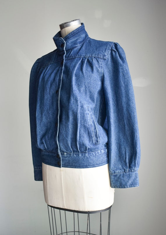 Vintage Jean Jacket / 1980s Womens Jean Jacket / … - image 3