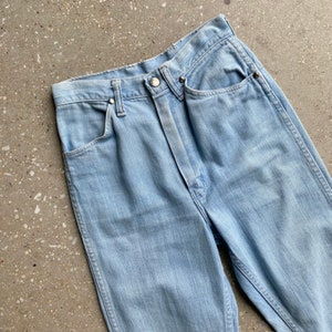 Vintage Tapered Leg Wrangler Jeans / Vintage 70s Wrangler Jeans / Light Wash Womens Jeans / Vintage Womens Wrangler Jeans XS image 3