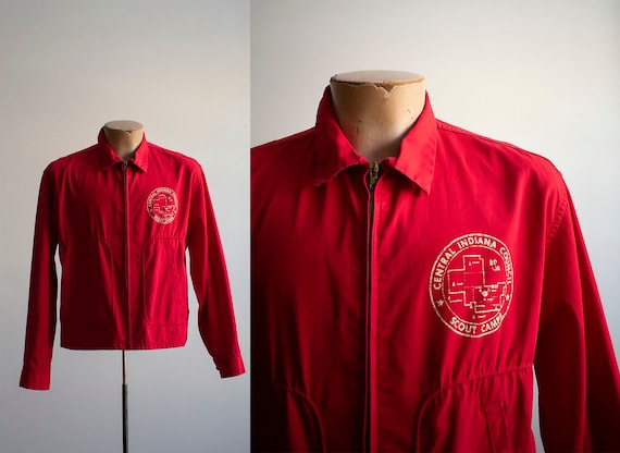 Vintage 1960s BSA Jacket / Vintage Red Boy Scouts