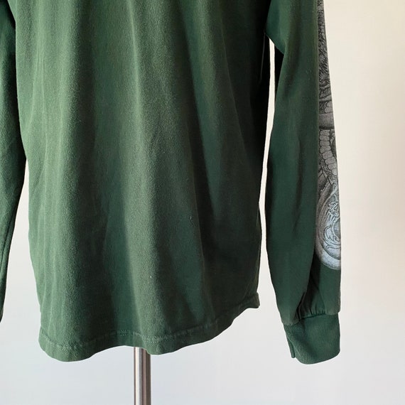 Vintage Longsleeve 90s Sublime Tee / Green Longsl… - image 8