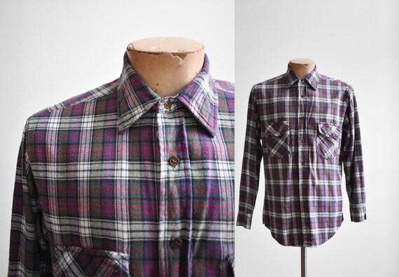 Purple flannel shirt australia Clearance