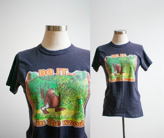 Vintage 1970s Iron On Tshirt / Vintage Do It In Th