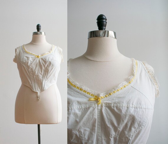RARE Antique Corset Cover / Edwardian Corset Cover