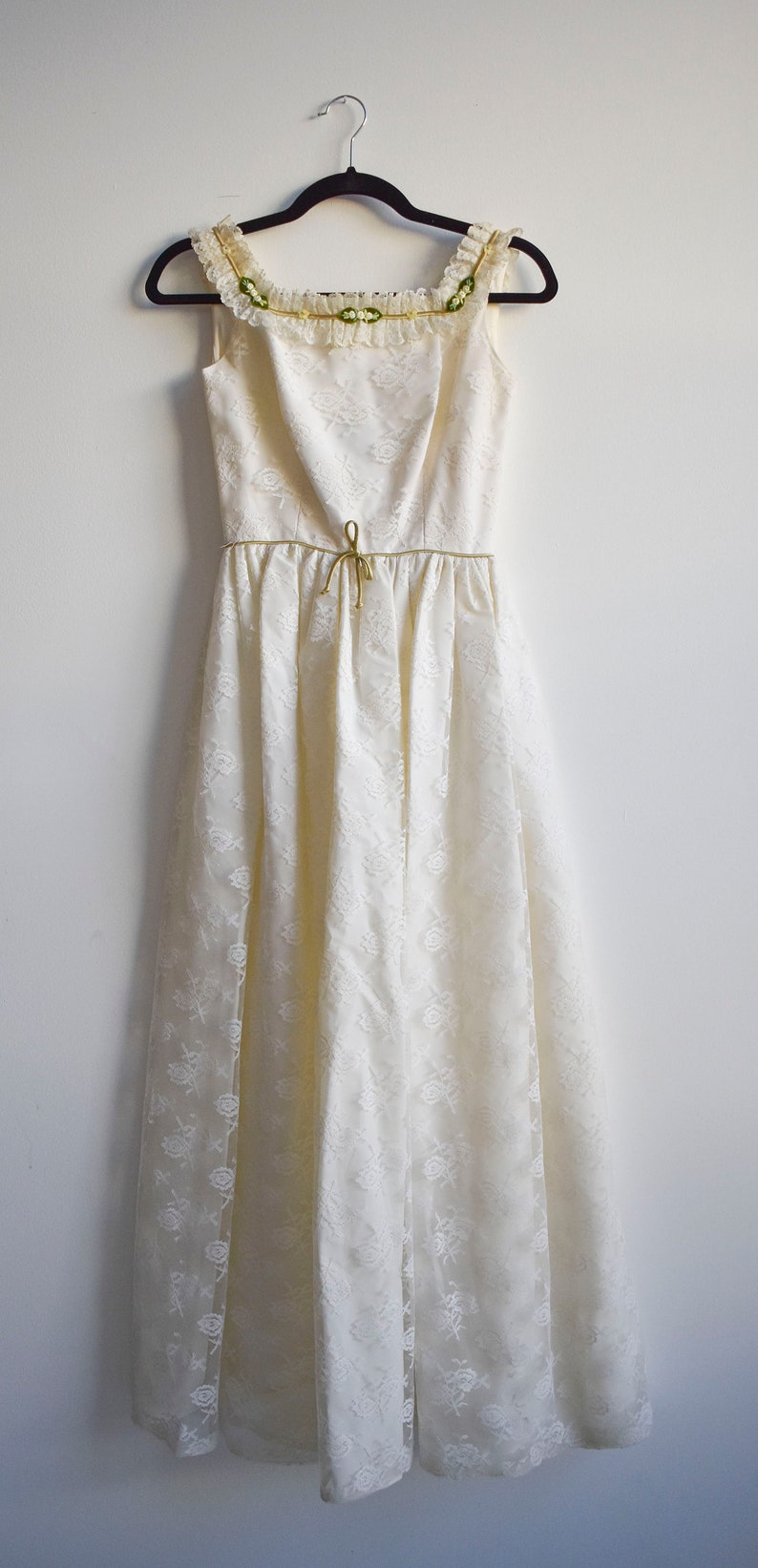 White 1960s Lace Dress