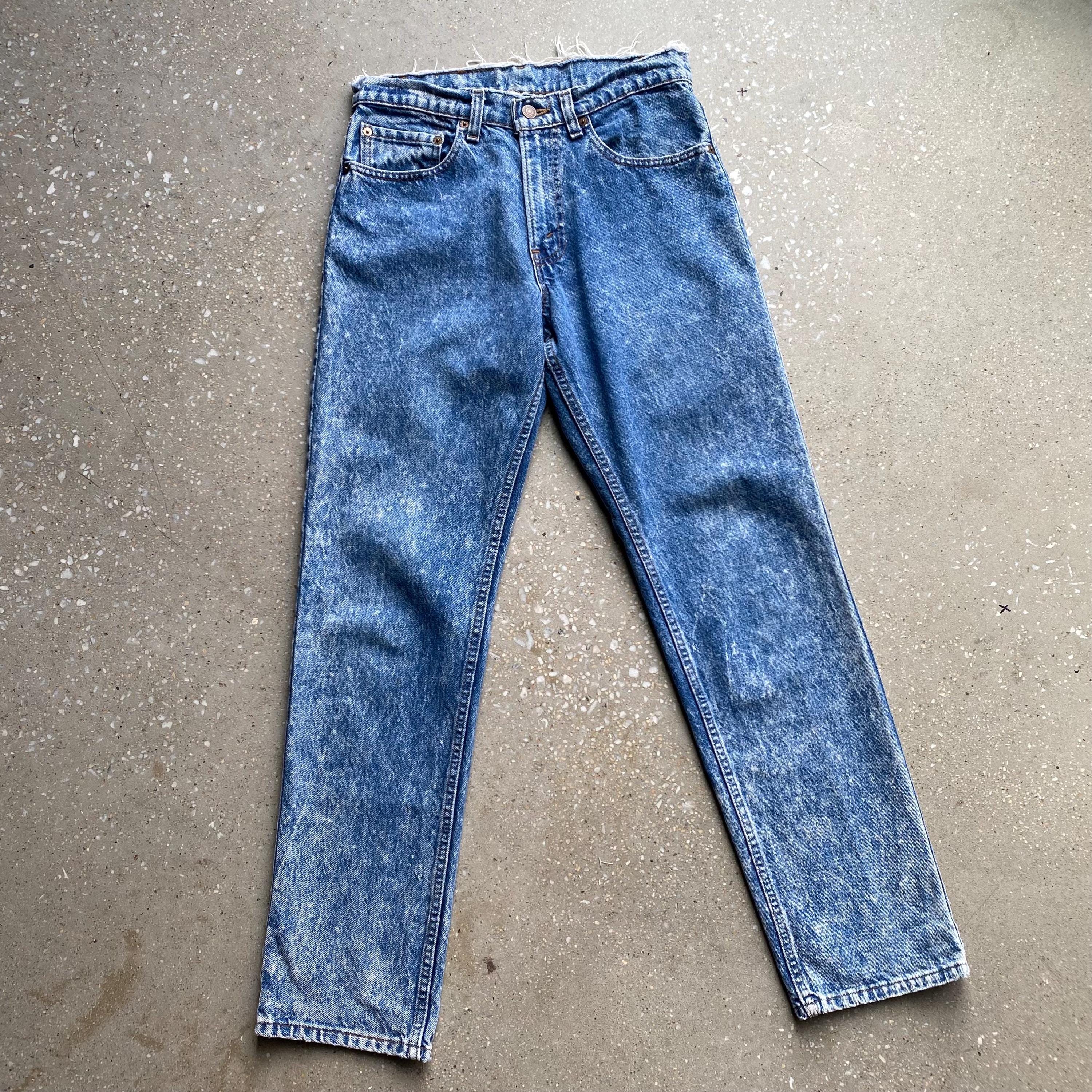 Vintage 1980s Levis Stone Washed Levis Jeans / Vintage Levis Straight Leg 505s 506s 30 Waist / 30 Waist Vintage Levis / Stone Wash Levis