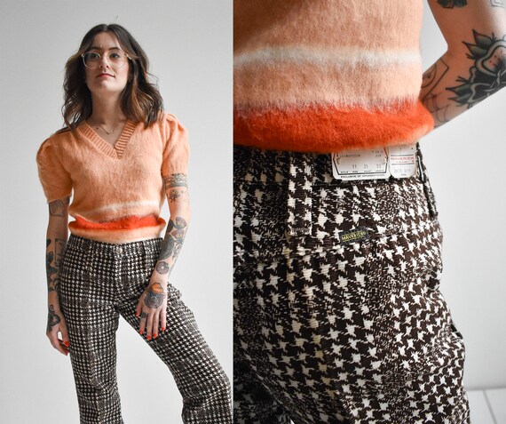 RESERVED Houndstooth Plaid Bell Bottoms