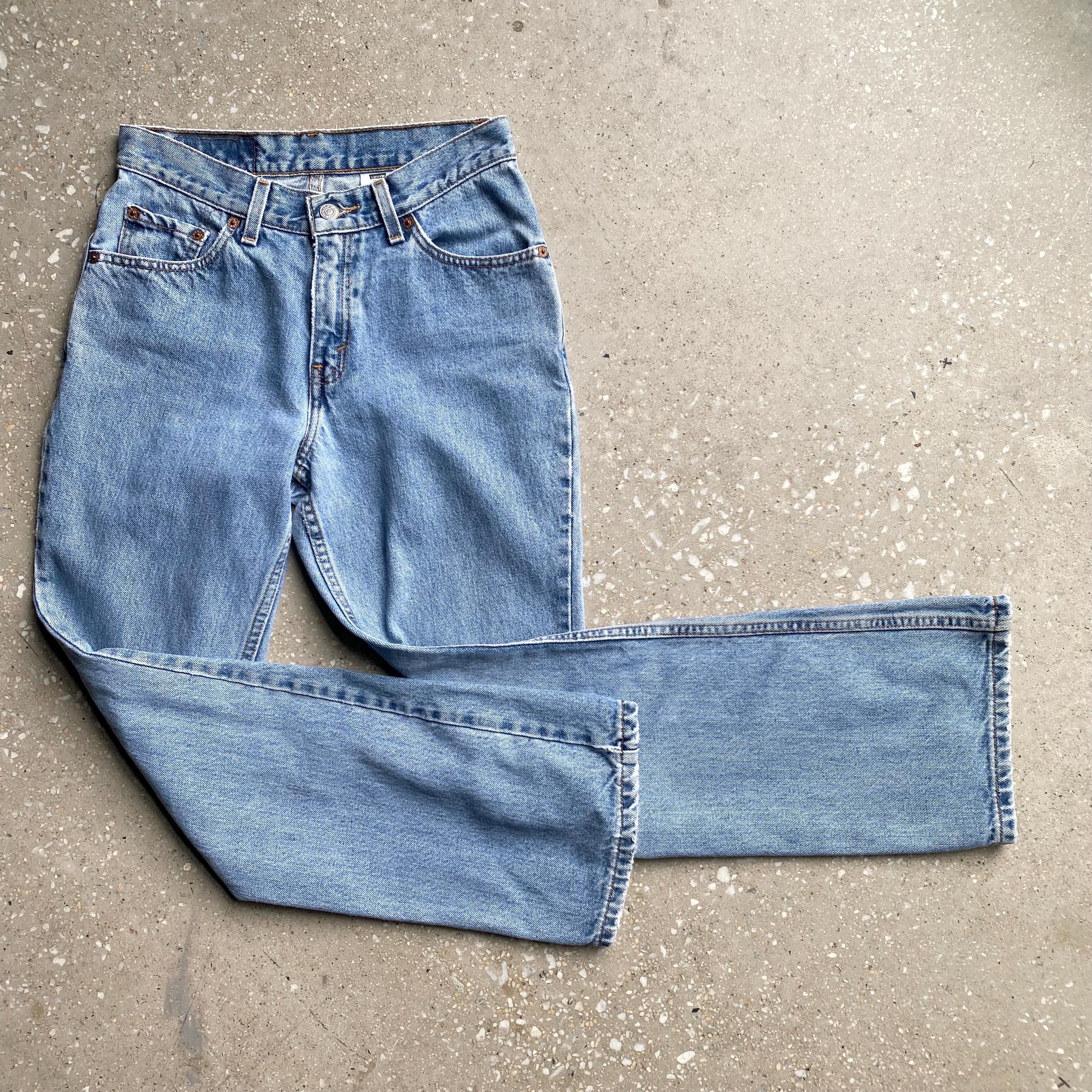VTG Levi's SilverTab Black Denim Hipster Boot Cut Jeans USA