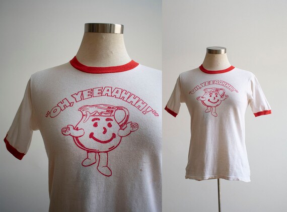 Vintage Kool Aid Ringer Tee / Vintage Ringer Tshir