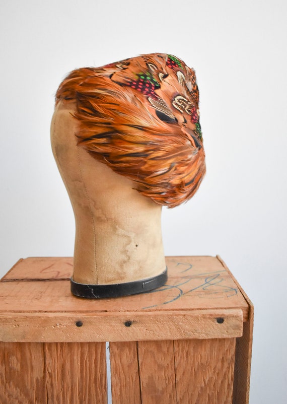 1950s Pheasant Feather Hat - image 7