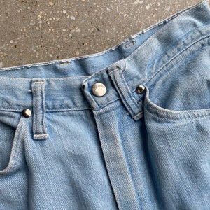 Vintage Tapered Leg Wrangler Jeans / Vintage 70s Wrangler Jeans / Light Wash Womens Jeans / Vintage Womens Wrangler Jeans XS image 6