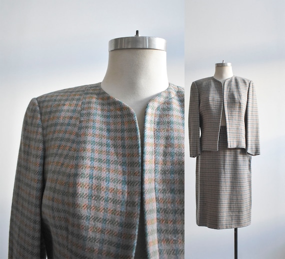 Vintage 2pc Tweed Suit Set