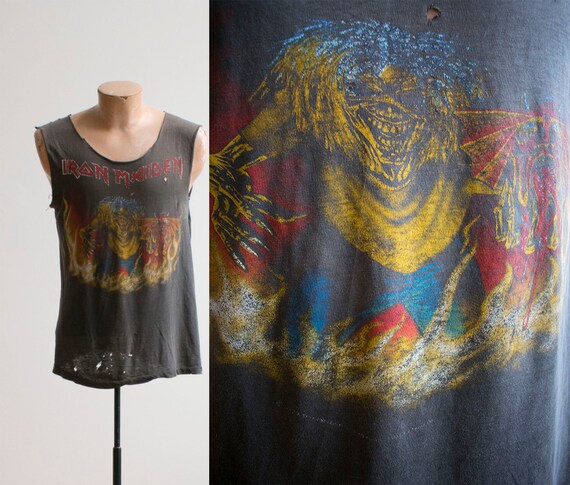 Vintage Iron Maiden Tee / 1980s Iron Maiden Tee /