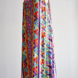 1990s Floral & Abstract Long Summer Dress image 7