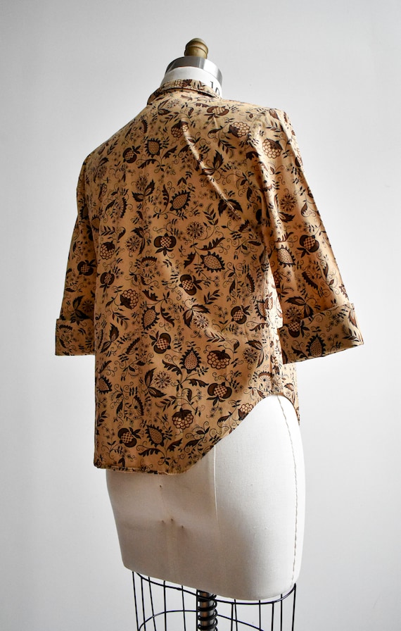 1950s Folk Print Blouse - image 7