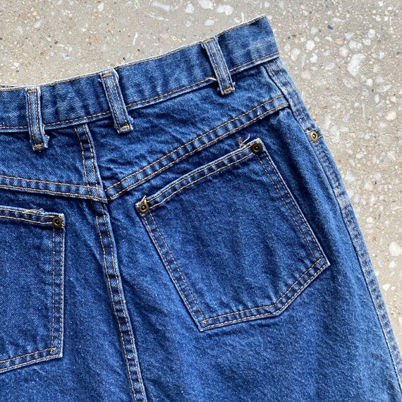 Vintage 80s Denim Skirt / Blue Denim Skirt / Vint… - image 5