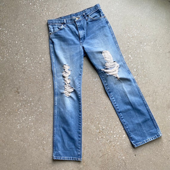 Thrashed vintage wrangler jeans - Gem
