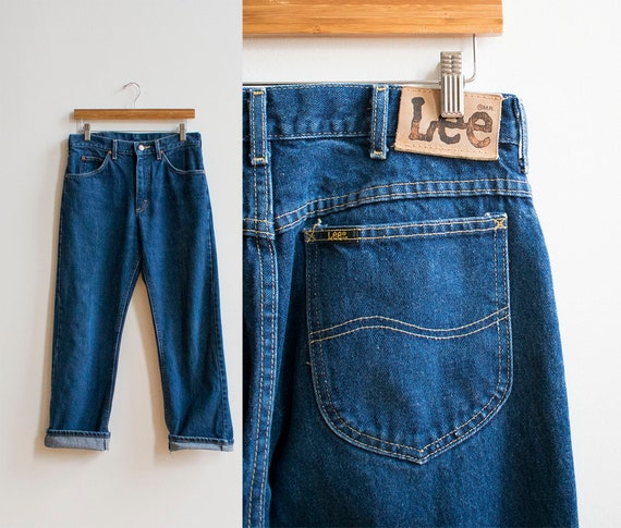 Vintage Lee Jeans / Dark Denim Lee Jeans / Vintage