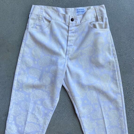 RARE 70s Lilly Pulitzer Mens Bell Bottom Pants / … - image 5