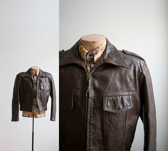 1970s Harley Leather Jacket / Vintage Harley David