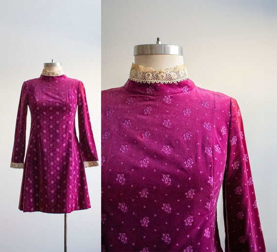 Vintage 1960s Cocktail Dress / Vintage Mod Dress /