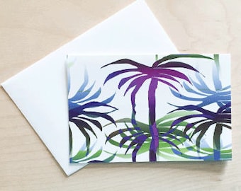 Note card set, notecard set, cards, Palm tree Note Cards, cute note cards, abstract pattern note Card, occasion cards, just because cards