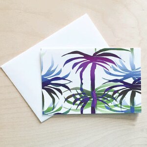 Conjunto de tarjetas de notas, conjunto de tarjetas de notas, tarjetas, tarjetas de notas de árbol de palma, tarjetas de notas lindas, tarjeta de nota de patrón abstracto, tarjetas de ocasión, sólo porque las tarjetas