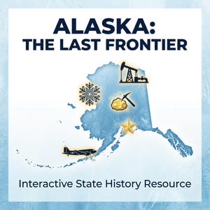 Alaska State History Interactive Map Timeline | Digital Social Studies Activity | Grades 6-12