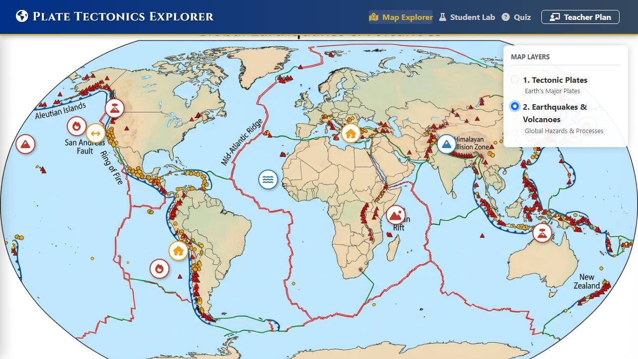 Plate Tectonics Explorer – Interactive Earth Science Activity (digital ...
