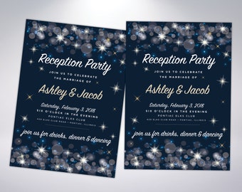 reception invitation etsy