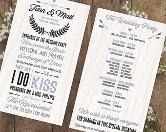 wedding programs custom wedding program design wedding etsy