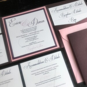 Custom Wedding Invitation | Pocket Wedding Invitation Suite | Elegant | Script | Invitation Suite | Pocket Invites | Custom to your Colors!