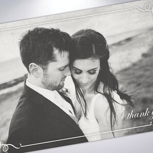 vintage obrigado cartões postais | Obrigado do casamento você nota | Mensagem personalizada | Fotos de casamento | Cartões postais de casamento | Obrigado