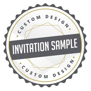 Sample: Custom Fold Wedding Invitation