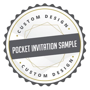 Sample Pocket Wedding Invitation