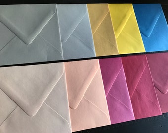Enveloppes postales couleur personnalisées - Lot de 25