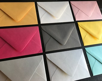 RSVP Envelopes; Pack of 25 | Pocket Wedding Invitation Suite | Response Card Envelopes | Invitation Suite | Custom to your Colors!