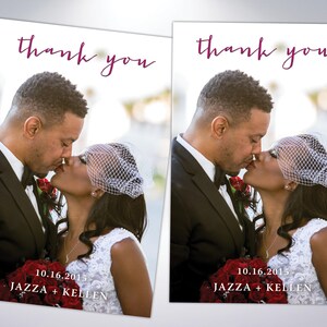 Danke Postkarten | Hochzeit Dankeskarte | Benutzerdefinierte Nachricht | Hochzeitsfotos | Hochzeit Postkarten | Vielen Dank