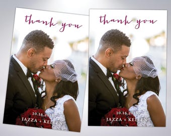 Thank You Postcards | Wedding Thank You Card | Custom Message | Wedding Photos | Wedding Postcards | Thank You