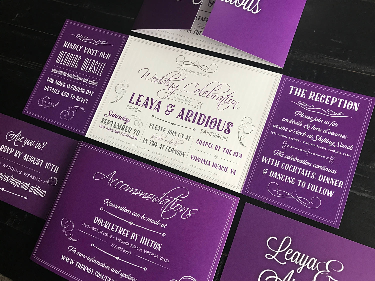 Custom Wedding Invitation Custom Fold Invitation Suite Etsy