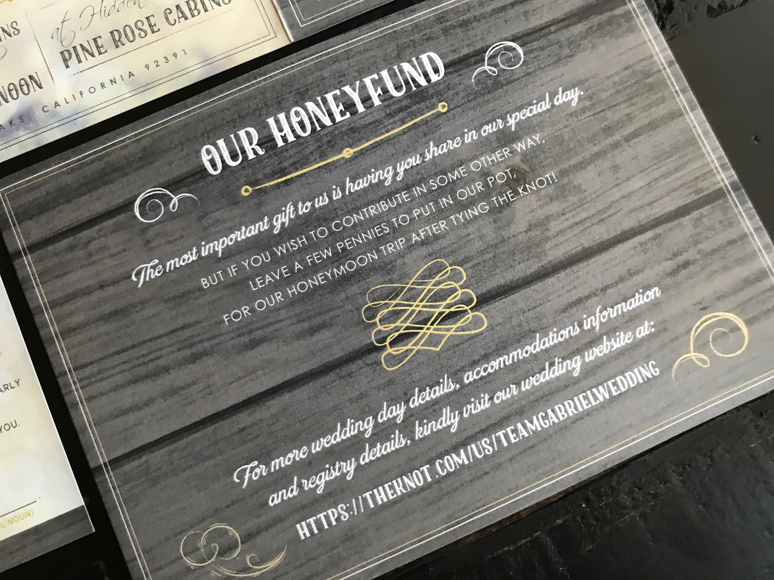Rustic Wedding Invitation With Mad Lib RSVP Postcard Custom - Etsy