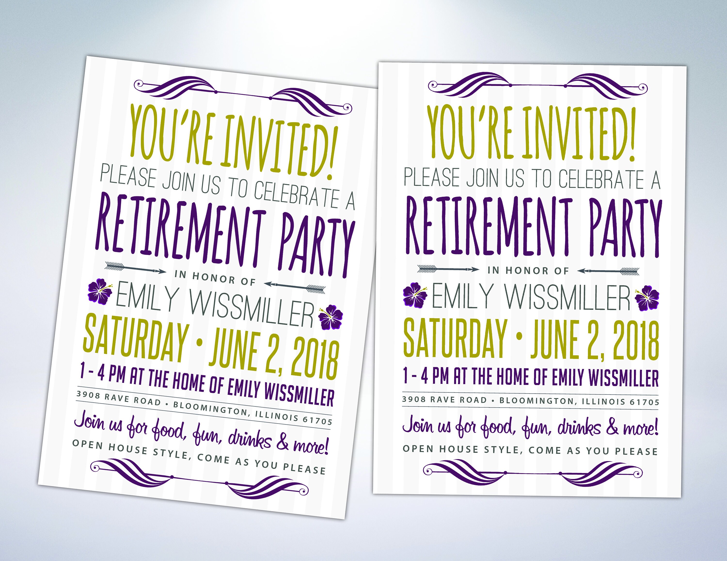 Custom Retirement Party Invitations Announcements Etsy