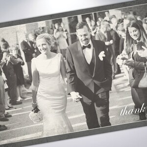 vintage obrigado cartões postais | Obrigado do casamento você nota | Mensagem personalizada | Fotos de casamento | Cartões postais de casamento | Obrigado