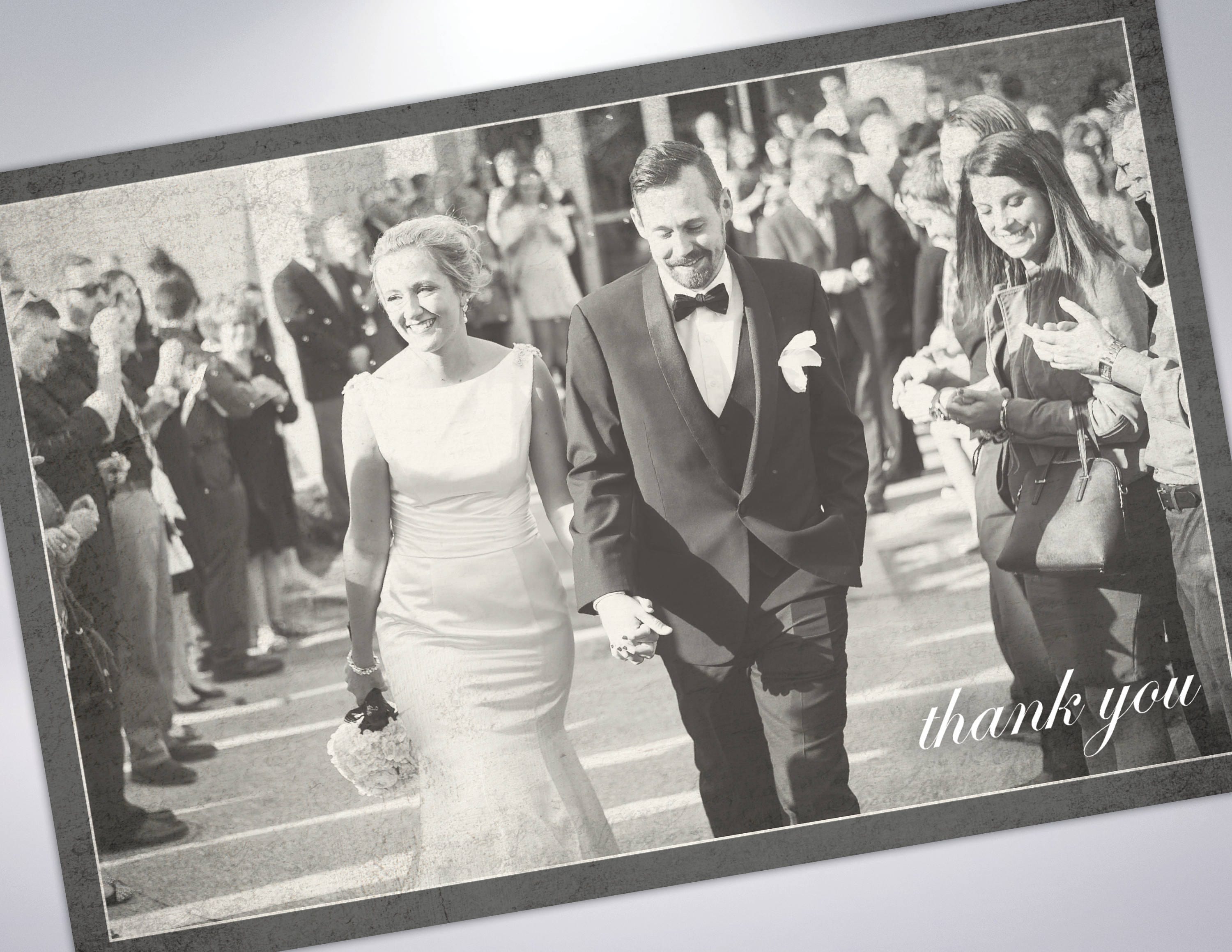 Vintage Wedding Thank You Postcards