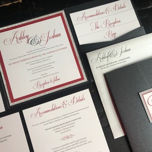 Custom Wedding Invitation | Pocket Wedding Invitation Suite | Elegant | Script | Invitation Suite | Pocket Invites | Custom to your Colors!