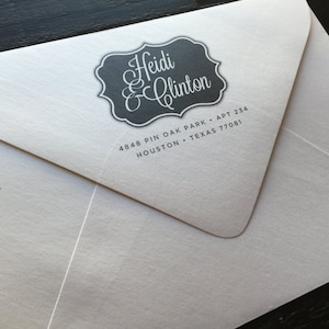 Custom Monogrammed Envelopes | Custom Printed With Your Return Address Monogram