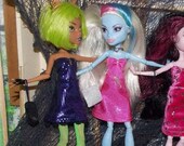 2 Pc. Handmade Clothes quot Back to School quot Dress Purse. Only 1 of each available.Fits the original 11 quot tall Slimline dolls like monster high