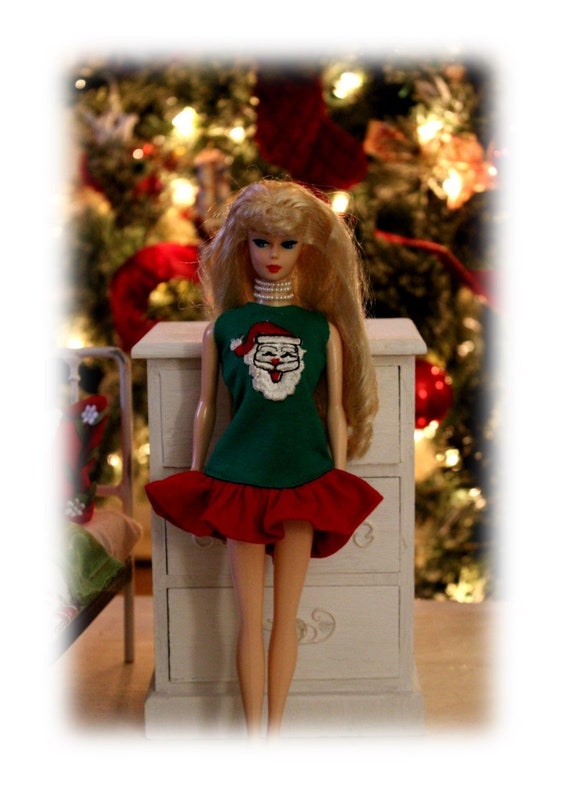 Vestido de Navidad Santa Baby para muñecas de moda de  - Etsy España