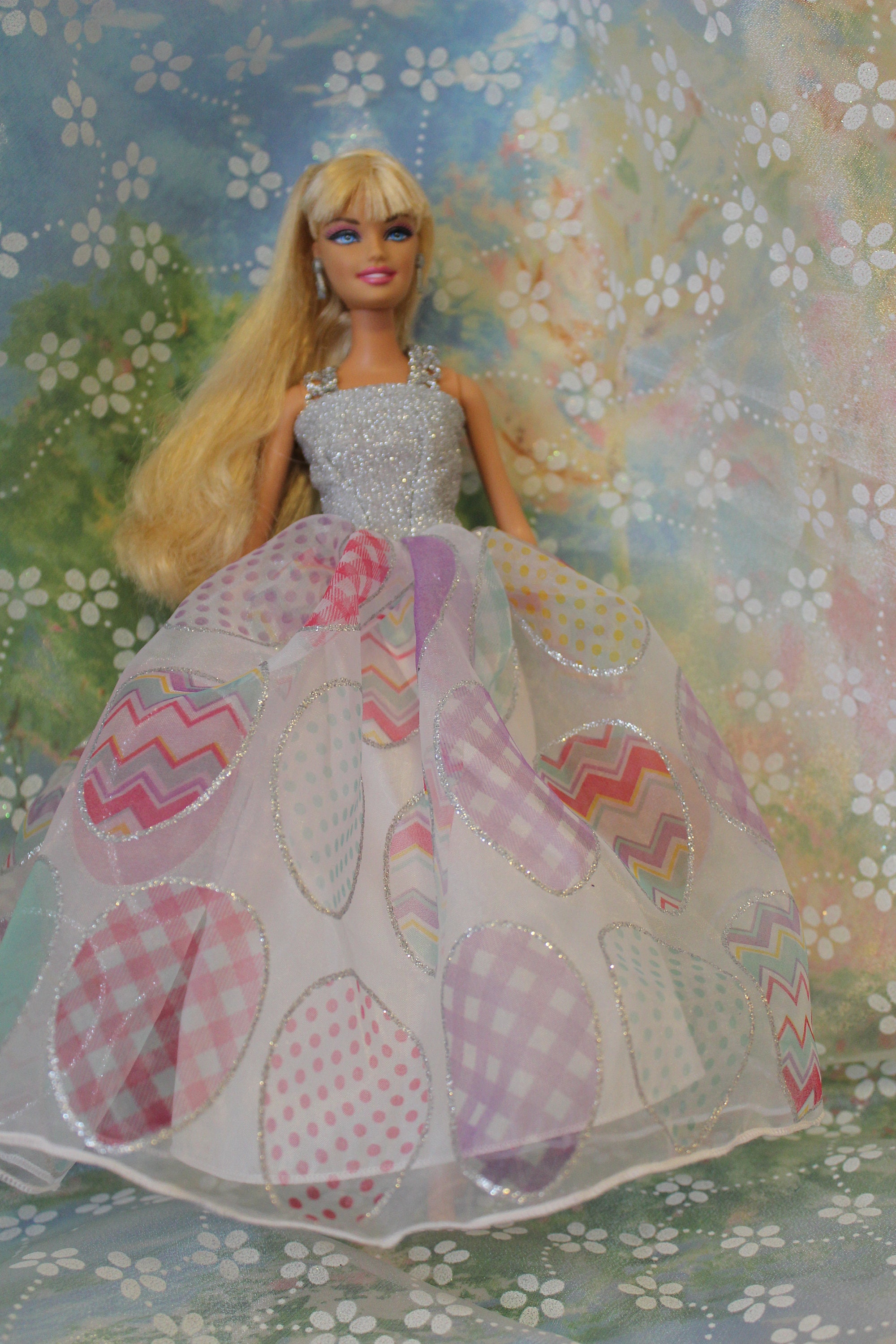Easter Egg Sparkle Gown. Barbie doll is not included. Princess Etsy