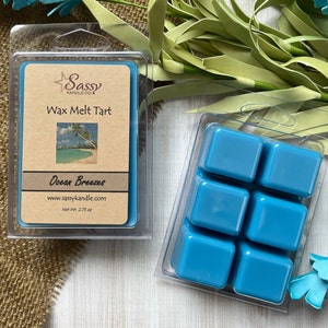 OCEAN BREEZES | On Sale! | Wax Melt Tart | Wax Tart | Wax Melt | Pthalate Free | Soy Blend | Sassy Kandle Co.